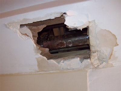 Ceiling Plumbing Leak Repair